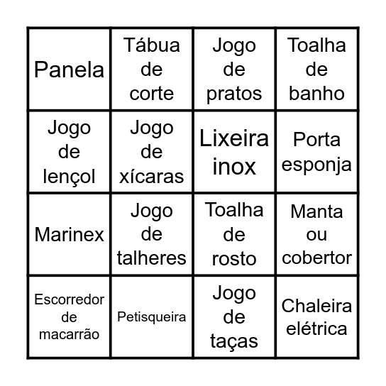 CHÁ DA AYUME Bingo Card