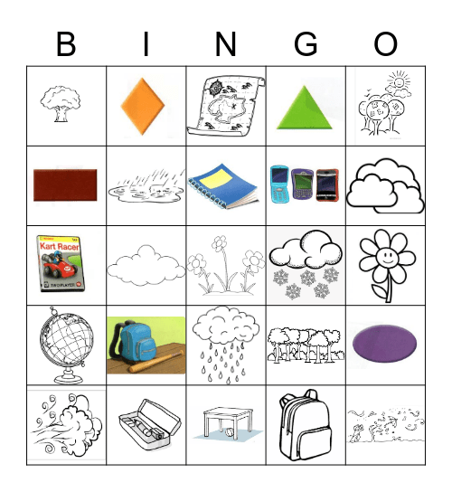 Let's go! Bingo Card