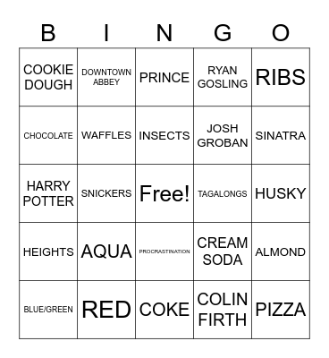 LOVE BINGO - KAITLIN Bingo Card