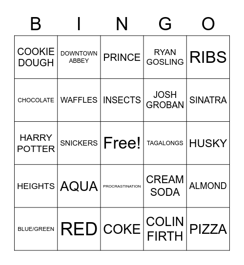 LOVE BINGO - KAITLIN Bingo Card