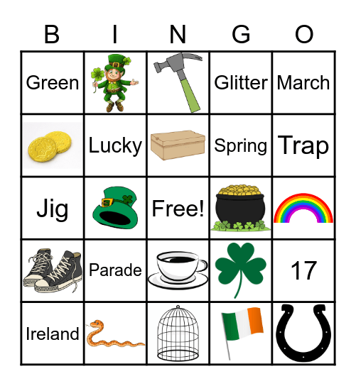 St. Patrick's Day BINGO Card