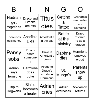 HAPPY PILLS Bingo Card