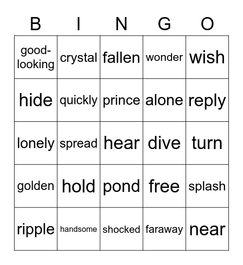Lesson.3 Bingo Card
