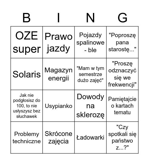 15.03 Bingo Card