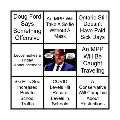 March Break Bingo Card