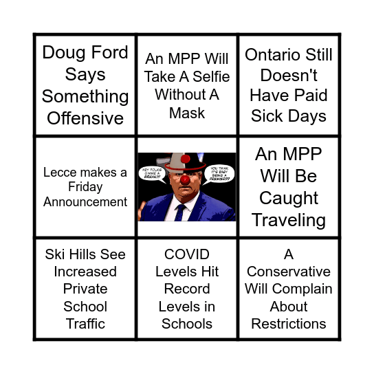 March Break Bingo Card