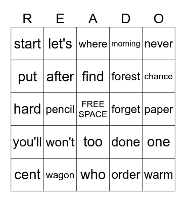 Q3 Bingo Card