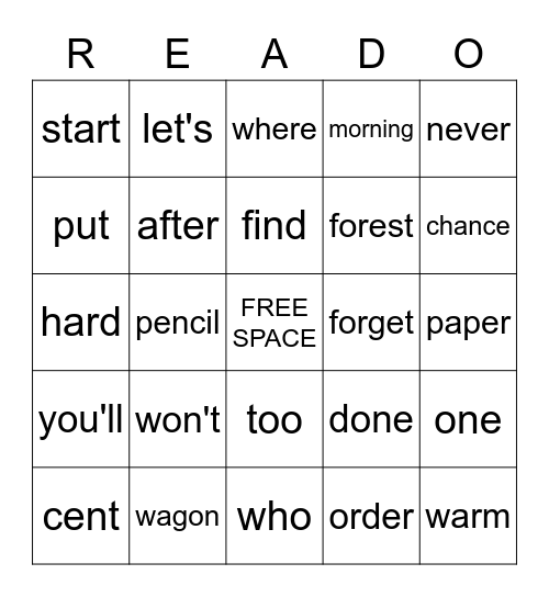 Q3 Bingo Card