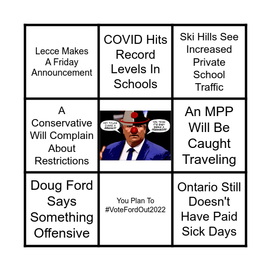 March Break Bingo Card