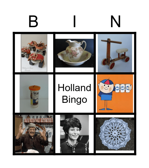 Holland Bingo Card