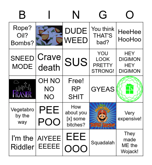 Brainrot Hours at Leeg Bingo Card