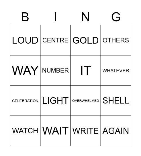 FOUNTAINS OF UKE! Bingo Card