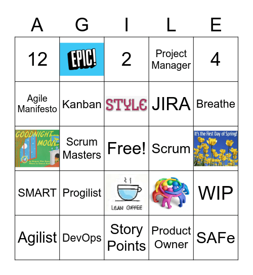 AGILE 2.0 - Progilist Bingo Card