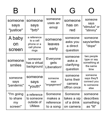 LAUNCH BINGO! Bingo Card