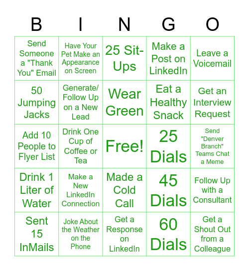 Keep Calm and Stay Lucky Bingo Card