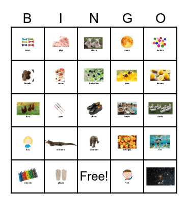 One to Ten and Back Again Bingo Card