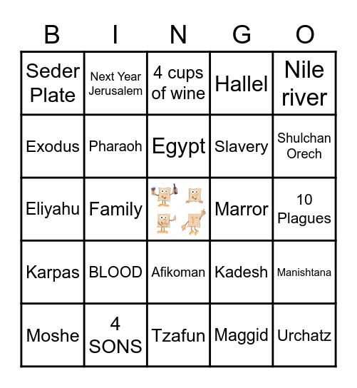 PESACH Bingo Card