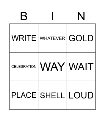 Fountains of Uke Bingo Card