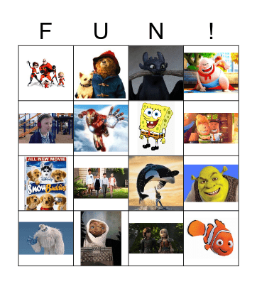 Animals Bingo Card