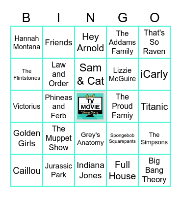 Theme Songs Bingo Card