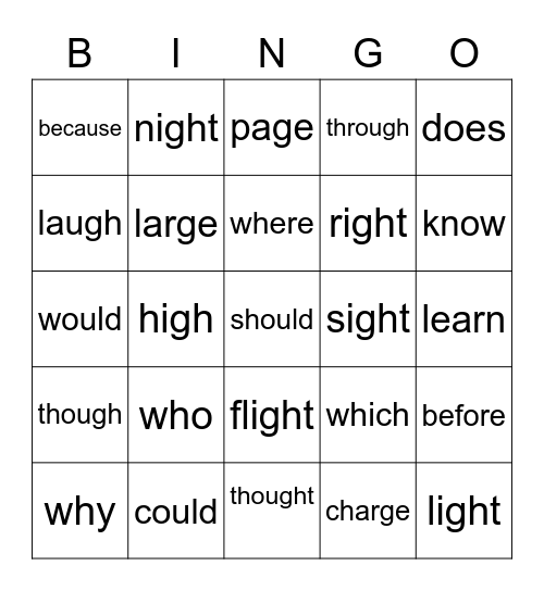 Ema's Sight Word Bingo: 3/17 Bingo Card