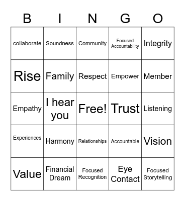 Culture Bingo Card