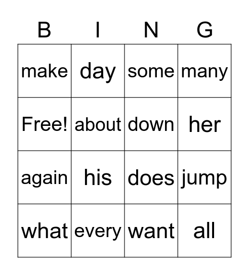 Triangles Bingo Card