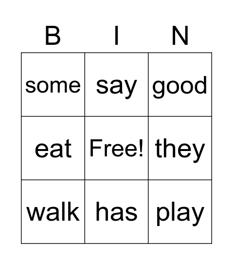 Circles Bingo Card