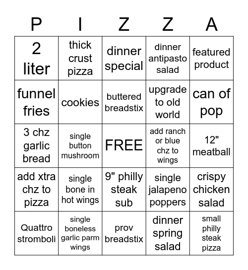 FLYERS BINGO Card