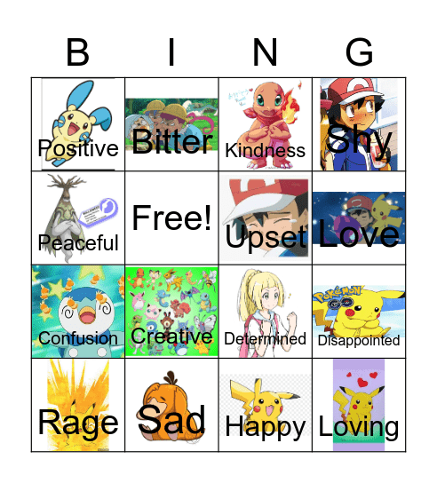 POKEMON BINGO Card