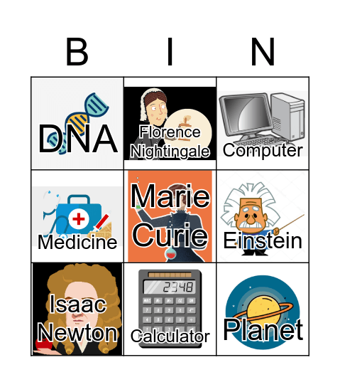 Science Bingo Card