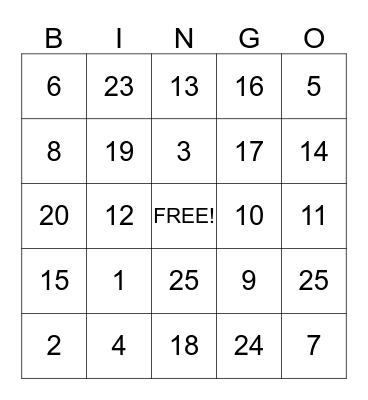 Let's Get to Know You! Bingo Card