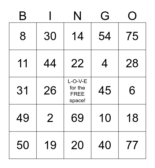 VALENTINE'S WEEK BINGO w/ At Home Healthcare! 02/9-13/2015 only! Blackout only & numbers faxed daily. Winners call Vera: 903.736.8657 Bingo Card