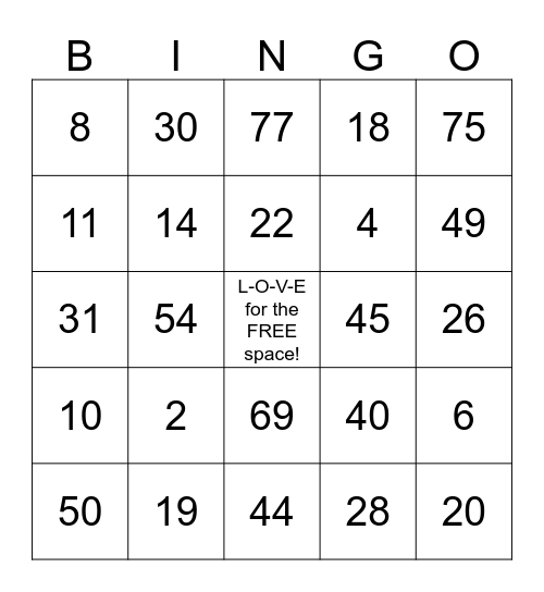 VALENTINE'S WEEK BINGO w/ At Home Healthcare! 02/9-13/2015 only! Blackout only & numbers faxed daily. Winners call Vera: 903.736.8657 Bingo Card