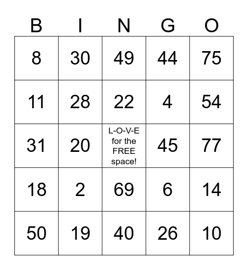 VALENTINE'S WEEK BINGO w/ At Home Healthcare! 02/9-13/2015 only! Blackout only & numbers faxed daily. Winners call Vera: 903.736.8657 Bingo Card