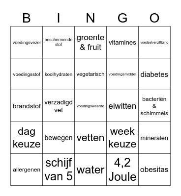 schijf van vijf bingo Card