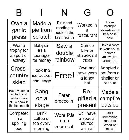 We will miss you Lindsey! Bingo Card