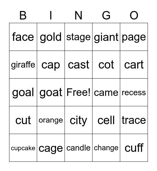 Soft vs. Hard Bingo Card