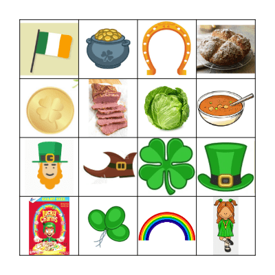 St. Patrick's Day Bingo Card