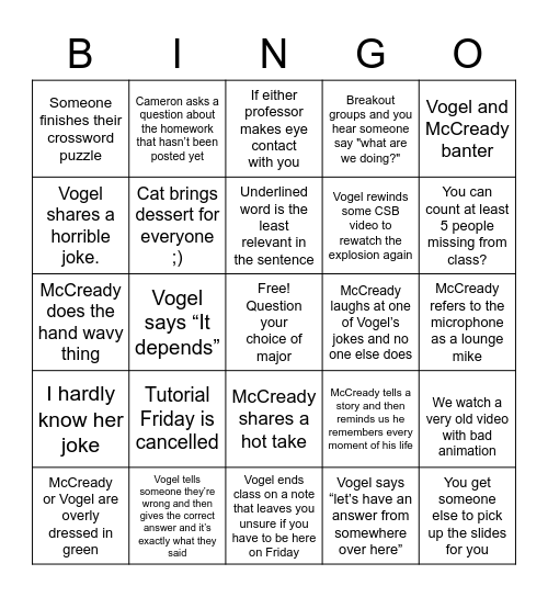 St. Patty's Day! Bingo Card