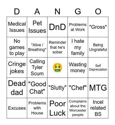 Dango 2021 Bingo Card
