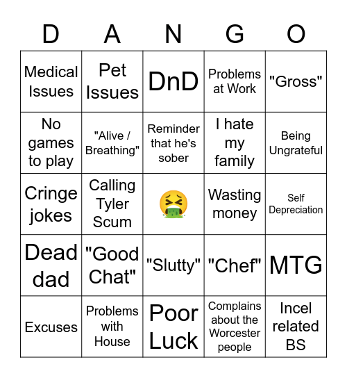 Dango 2021 Bingo Card
