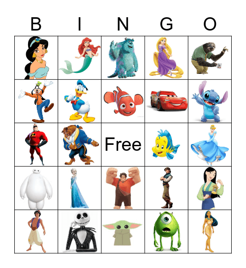 DISNEY Bingo Card