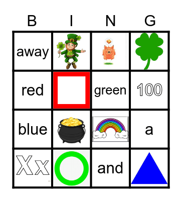 St. Patrick's Day BINGO Card