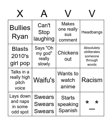 Sony XAV-AX5000 in this Chevy Bingo Card