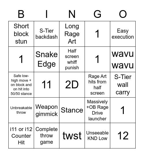 DLC18 Bullshit BINGO Card