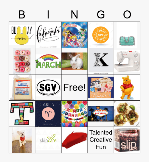 Zoom Birthday Bingo Card
