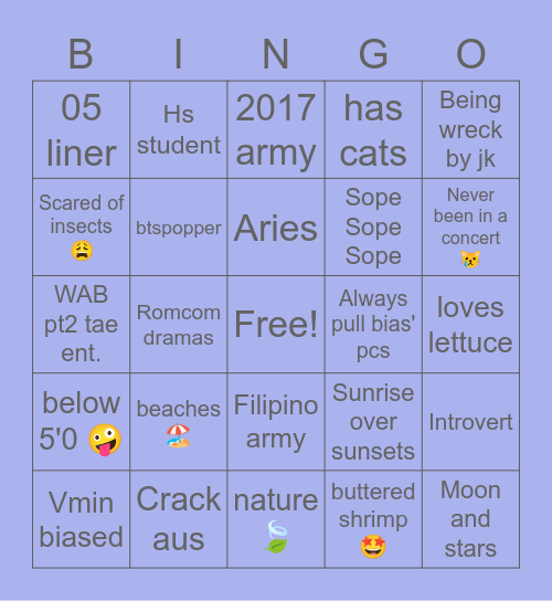 liakthv Bingo Card