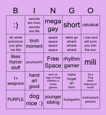 617 Bingo Card