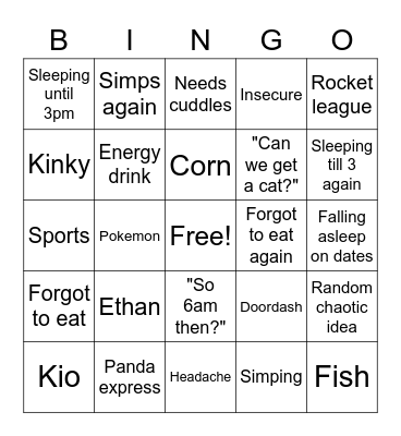 Beef Bingo Card